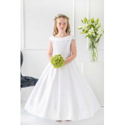 Handmade White First Holy Communion Dress Style T-847