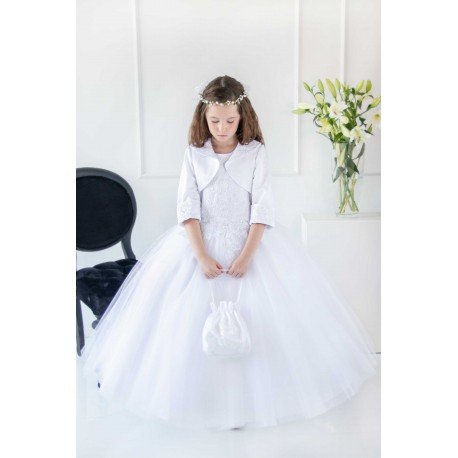 Handmade White First Holy Communion Dress Style T-901