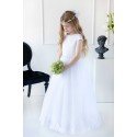 Handmade White First Holy Communion Dress Style MICHELLE