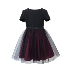 Black/Burgundy Confirmation/Special Occasion Dress Style 14A/J/19