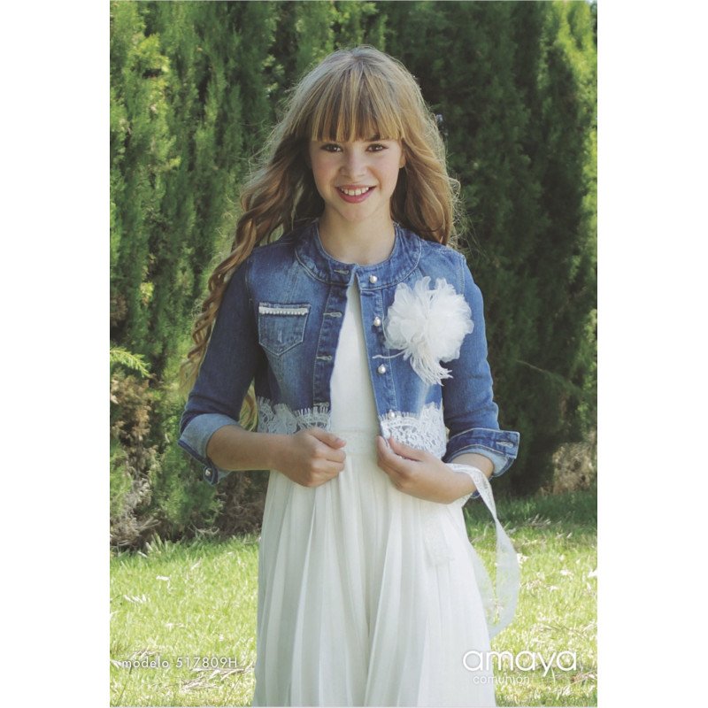 Denim Confirmation/Special Occasion Jacket Style 517809H