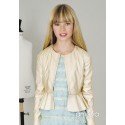 Ivory Leather Confirmation/Special Occasion Jacket Style 513079H