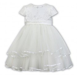 Sarah Louise Baby Girl Ivory Christening Dress Style 070074