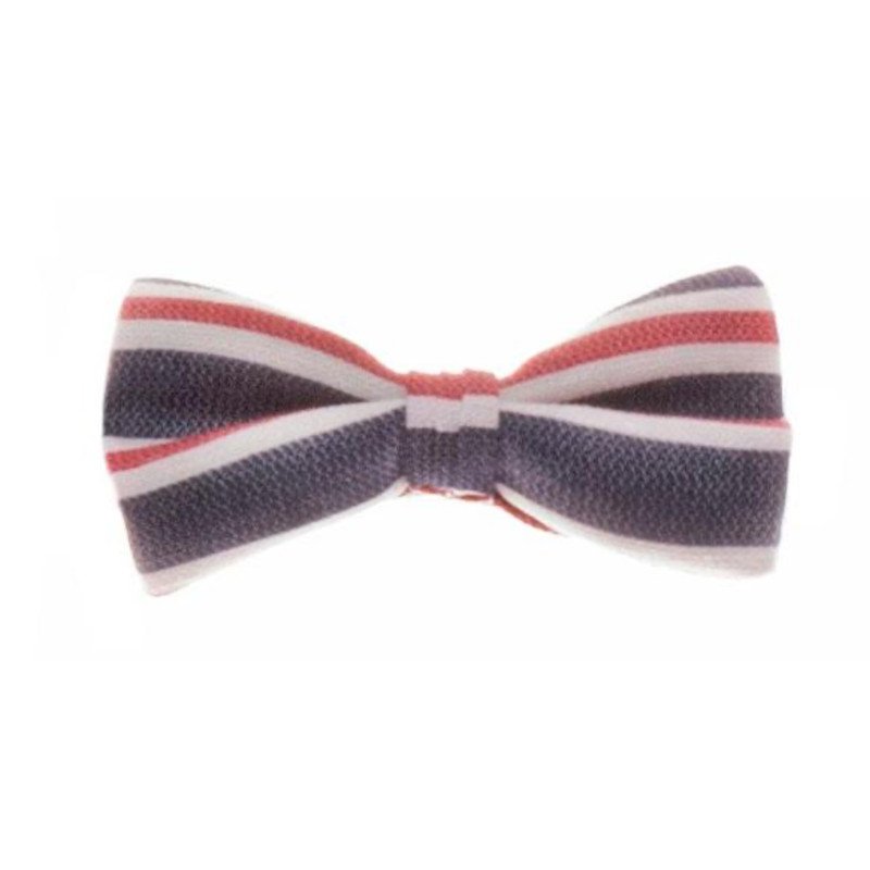 NAVY/WHITE/RED STRIPEY FIRST HOLY COMMUNION/SPECIAL OCCASION BOW TIE STYLE 10-08015C