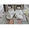 Ivory Baby Girls Christening/Occasion Ballerina Shoes Style M013