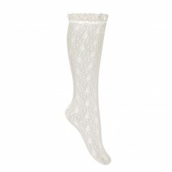 Ivory First Holy Communion Spanish Knee Socks Style 4.502/2