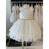 TETER WARM HANDMADE BABY GIRL IVORY CHRISTENING DRESS STYLE B103