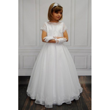 HANDMADE COMMUNION DRESS STYLE BERTHA