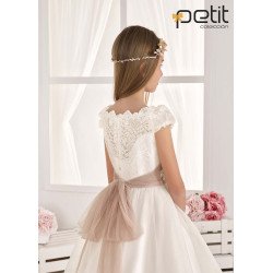 CARMY HANDMADE IVORY UNIQUE FIRST HOLY COMMUNION DRESS STYLE 814