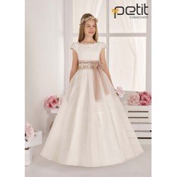 CARMY HANDMADE IVORY UNIQUE FIRST HOLY COMMUNION DRESS STYLE 814