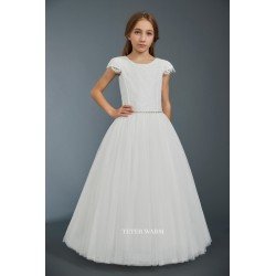 Handmade Ivory First Holy Communion Dress by Teter Warm Style 706