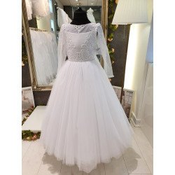 White Handmade First Holy Communion Dress Style LATIYA