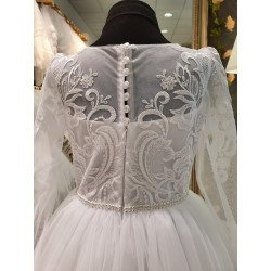 White Handmade First Holy Communion Dress Style LATIYA