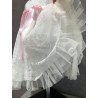 Handmade Baby Girl Ivory/Pink Christening Gown&Bonnet Style 2025