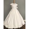 HANDMADE WHITE FIRST HOLY COMMUNION DRESS STYLE T-880