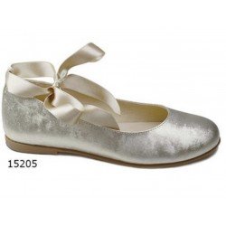 Spanish Gold Confirmation/Special Occasion Shoes by Tinny Shoes Style 15205