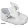 Spanish Handmade Ivory  Christening Shoes by Tinny Shoes Style 15006