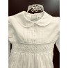 Sarah Louise Long Sleeved Ivory Christening Romper with Bonnet Style 002200