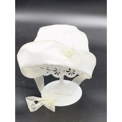 Lovely Ivory Bonnet for Baby Girl style Bonnet01