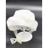 Lovely Ivory Bonnet for Baby Girl style Bonnet01