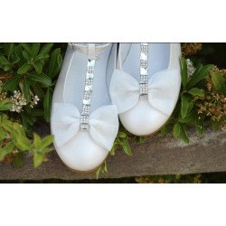 SPANISH IVORY FIRST HOLY COMMUNION SHOES BY TINNY SHOES STYLE 15222