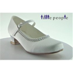 White Satin First Holy Communion Shoes Style 4963