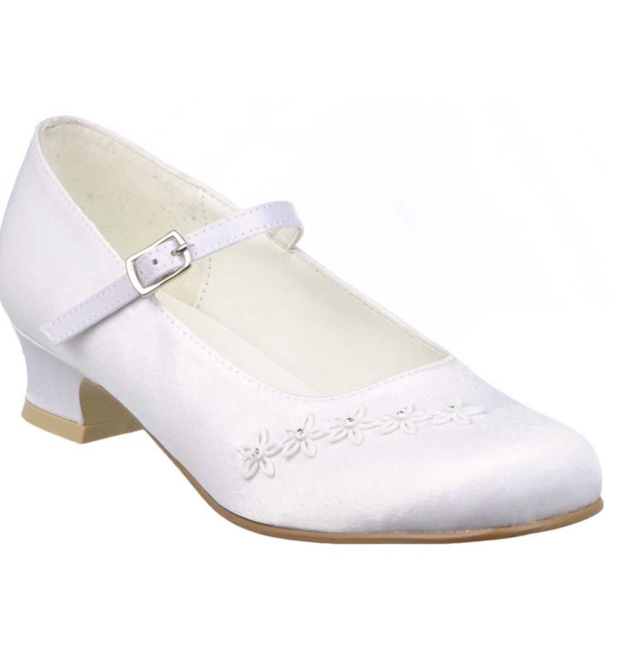 First Communion Shoes Rhinestone Trim -Shop First Communion Dresses