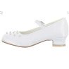 WHITE SATIN FIRST HOLY COMMUNION SHOES STYLE 5802