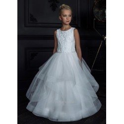 HANDMADE IVORY FIRST HOLY COMMUNION DRESS BY TETER WARM STYLE G122