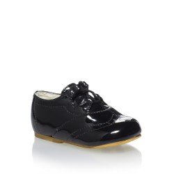 Charming Lacquered Christening/Special Occassion Shoes For Boys style Leo 