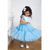 Handmade Blue Flower Girl Dress Style Gabi II