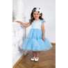 Handmade Blue Flower Girl Dress Style Gabi II