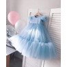 Handmade Blue Flower Girl Dress Style Gabi II