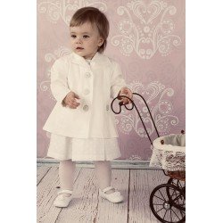 Ivory Baby Girl Christening Coat Style C028