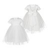 Handmade Ivory Christening Dress Style FAVIA