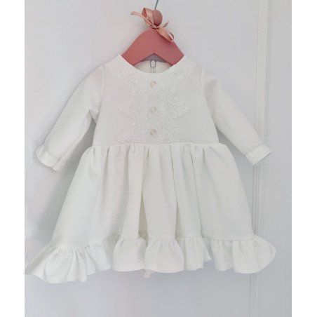 Handmade Ivory Christening Dress Style VERONI