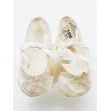 Marla Handmade Ivory Christening Baby Girl Shoes Style M600