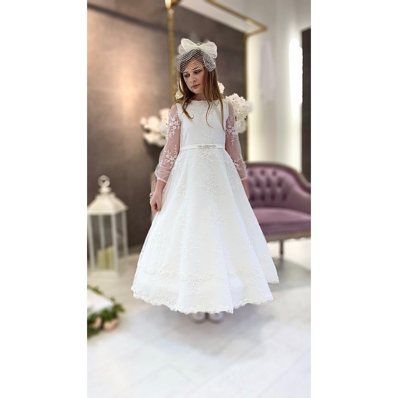 Handmade Ivory First Holy Communion Dress Style ALIKIA