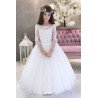 White Handmade First Holy Communion Dress Style LATIYA