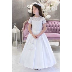 White Handmade First Holy Communion Dress Style LETYCJA