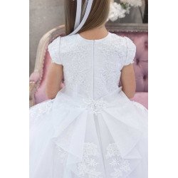 HANDMADE WHITE FIRST HOLY COMMUNION DRESS STYLE T-922