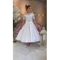 HANDMADE FIRST HOLY COMMUNION DRESS STYLE SONYA SHORT