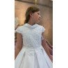 HANDMADE WHITE FIRST HOLY COMMUNION DRESS STYLE T-880