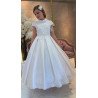 HANDMADE WHITE FIRST HOLY COMMUNION DRESS STYLE T-880