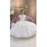 HANDMADE WHITE FIRST HOLY COMMUNION DRESS STYLE T-880