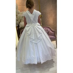 HANDMADE WHITE FIRST HOLY COMMUNION DRESS STYLE T-880