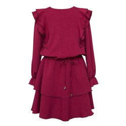 Burgundy Confirmation/Special Occasion Dress Style 0AW-3B