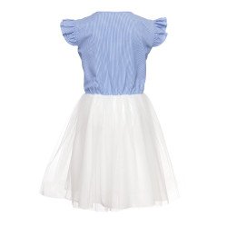 Ivory/Blue Confirmation/Special Occasion Dress Style 0SS-02