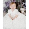 TETER WARM HANDMADE BABY GIRL IVORY CHRISTENING GOWN STYLE B21L