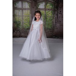 Sweetie Pie White First Holy Communion Veil Style 4038